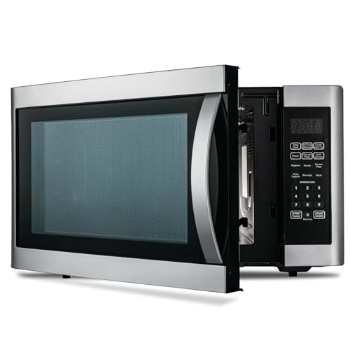 Techomey Microondas con Grill 42L, Horno Combinado 1100W y Grill 1200W, 11 Niveles de Potencia, con Bandeja Giratorio, Fácil de Limpiar