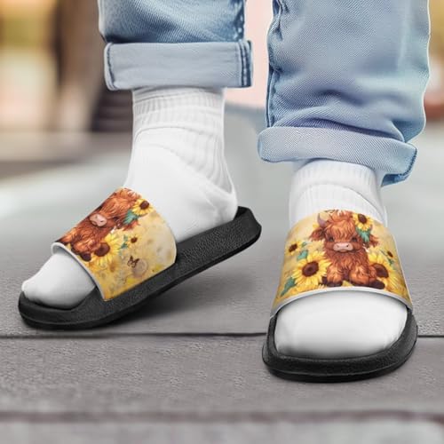 Girls Slide Sandals Non-Slip Shower Shoes for Little Kids Beach Sandals4