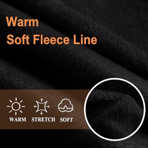 Image of DUCMODA Fleece Lined Tights for Women, Warm Thermal Winter Pantyhose, Soft Opaque Thick Leggings