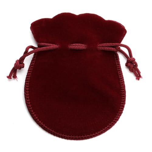 CHICAMPERA 10個 巾着袋 ベロア調 ジュエリー収納 小物入れ 多目的 バッグ 携帯便利 贈答用 アクセサリー保管用