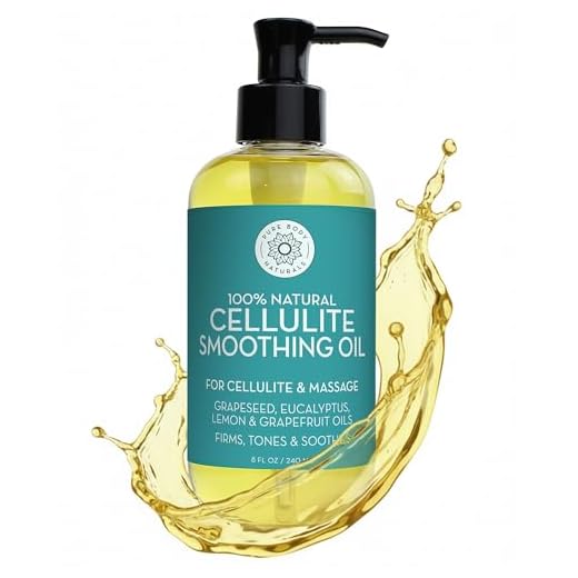 Pure Body Naturals Cellulite Massage Oil, 8 fl oz - Natural Anti Cellulite Massage Oil for Thighs and Butt - Chemical Free Body Oil Massage Treatment for Firming Stomach, Legs, and Arms