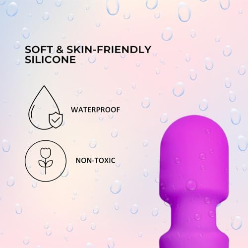 Image of Magic Full Body Massager for Stress & Pain Relief | Compact & Waterproof | 5 Speed Modes | Relaxation | Travel & Skin Friendly | Stress & Pain Relief - Purple