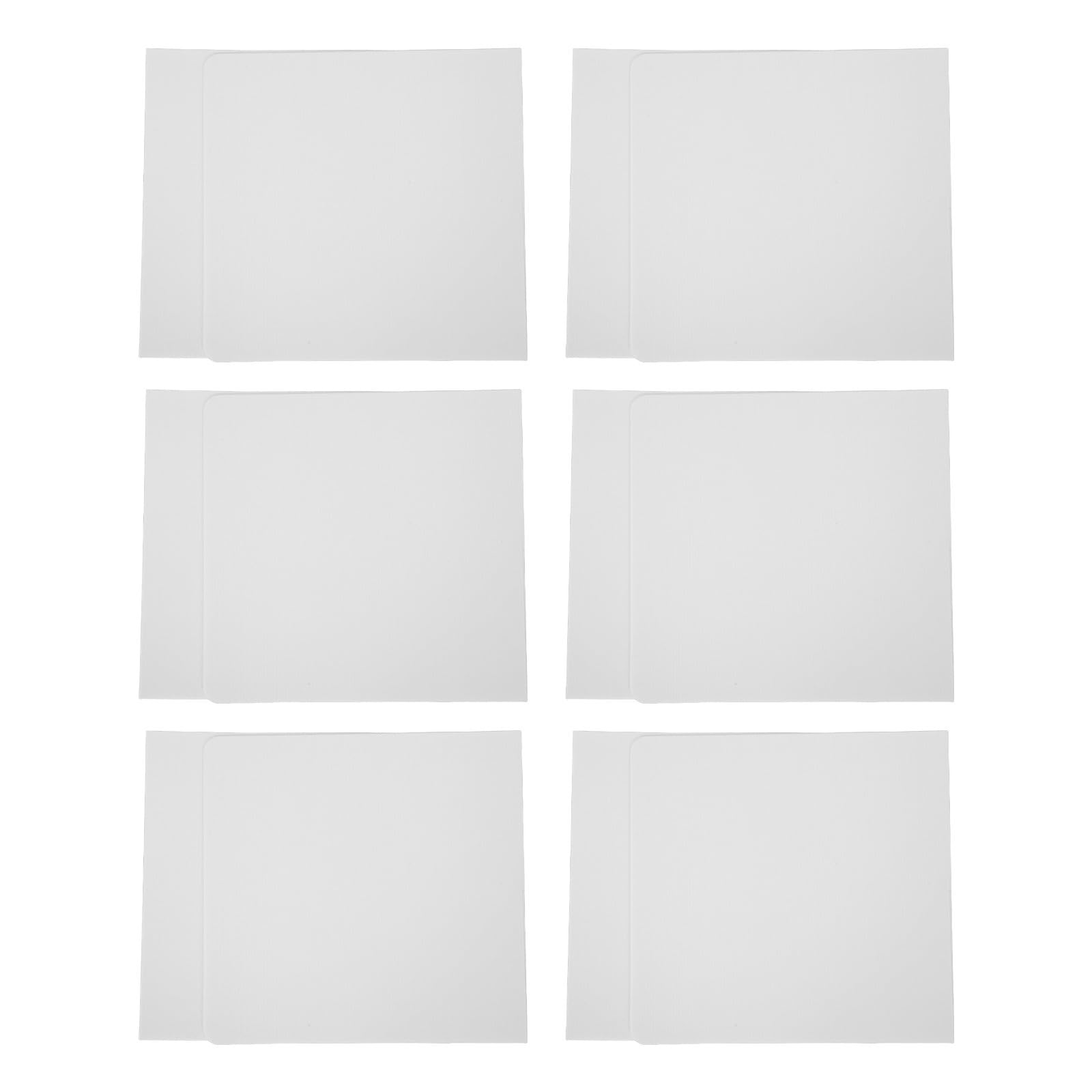 Séparateurs de bureau en plastique blanc POPETPOP lot de 6