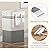 Lifewit 3 Pack 80L Large Freestanding Laundry Hamper, Collapsible Laundry Basket with Easy Carry Handles, Waterproof Tall Clothes Hamper for Laundry Dorm Bedroom Bathroom, Grey-White