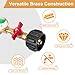 Siasky Upgraded Propane Refill Adapter 20lb to 1lb Converter, Design with Valve and Gauge, QCC1 Propane Refill Adapter 90-Degree Elbow, with ON/Off Control Fill 1 lb Tanks from 5-40 LB Propane Tank