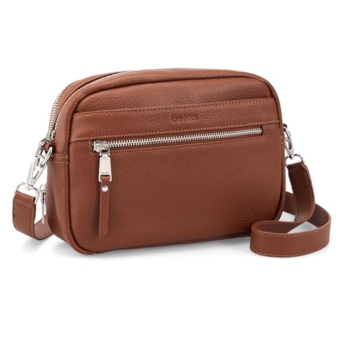 Image of befen Genuine Leather Crossbody Bags for Women, RFID Leather Purses