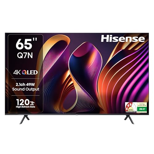 Hisense 164 cm (65 inches) Q7N Series 4K Ultra HD Smart QLED...