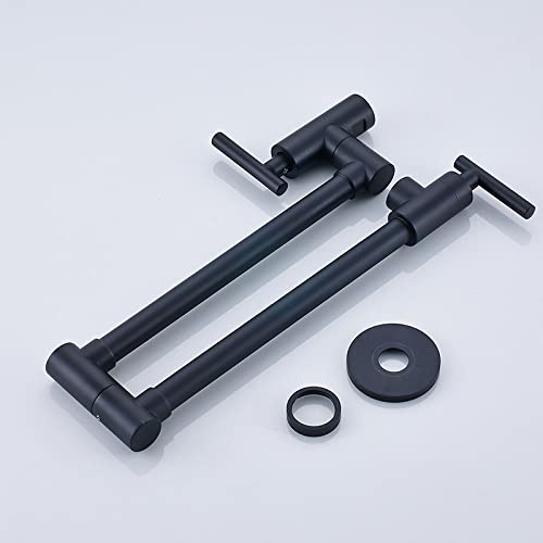 Grifo de cocina de latón cromado con caño folding para agua potable 5