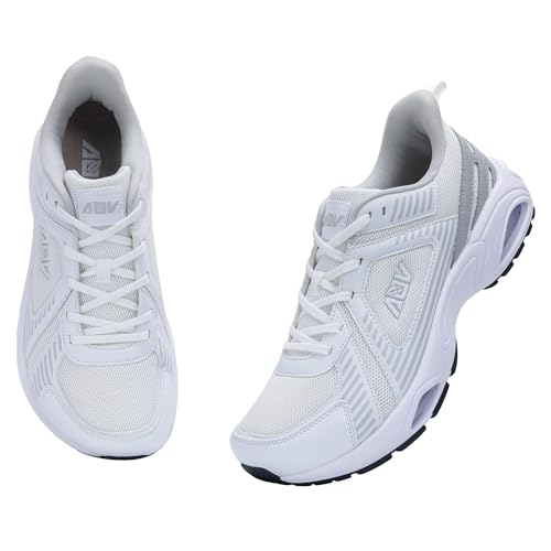 N BESUNEW Mens Wide Toe Box Running Shoes Slip On Orthotic Plantar Fasciitis Tennis Sneakers Arch Support Walking Shoes for Gym Jogging Sports US 8-13