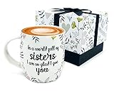 Triple Gifffted World of Sisters - Best Sister Ever Coffee Mug for Adult Sisters, Gifts from Brother, Big and Little Sister Presents, Birthday, Rakhi Mugs, Valentines, Mothers Day, Christmas Cup