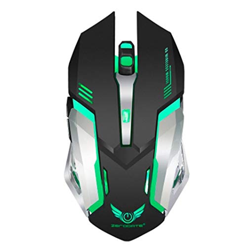 Black Rechargeable Wireless Gaming Mouse X702.4 Opto-electronic Computer Mouse Accessories Desktop Laptop Mouse black