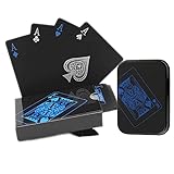 【Leicht Lesbar】Jumbo Index mit zwei Eckzeichen ermöglicht leichtes Erkennen der Gemeinschaftskarten aus jeder Tischposition. Perfekt für Texas Holdem.