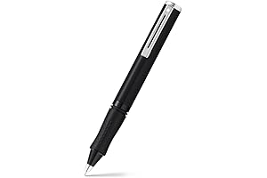 Schaefer Pop Glossy Black Ballpoint Pen with Chrome Trim