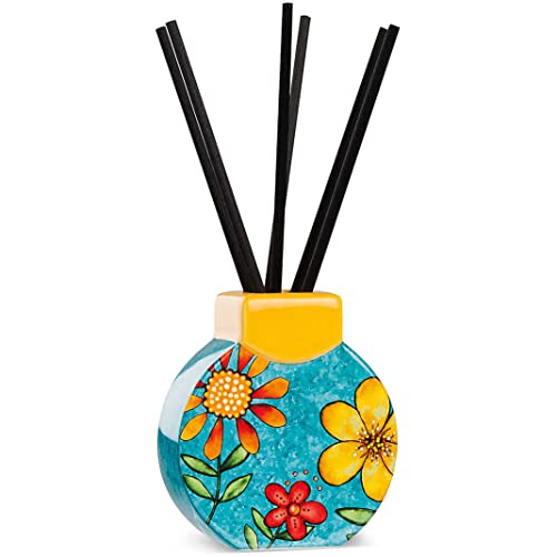 Egan Profumatori Collezione Bellamore. Oggetto Realizzato in Ceramica Smaltata di Colore Turchese. Dimensioni: 10x11 cm. La referenza è 226005.