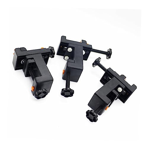 LALAFINA Walnut Carving Vise Compact Table Vise with Double Jaws Non Slip Surface for Polishing and Drilling for DIY Projects and Sculpture Craft All Black Design