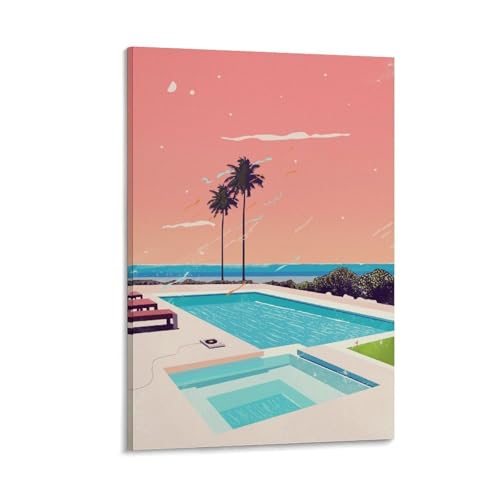 Toile Hiroshi Nagai coucher de soleil tropical tableau haut de gamme