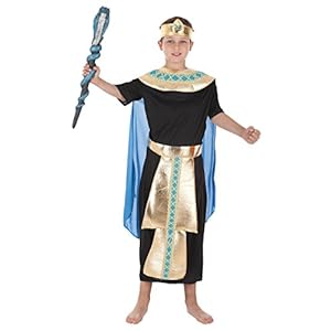 Creaciones Llopis – Disfraz de faraón para niños de 7/9 años, talla M