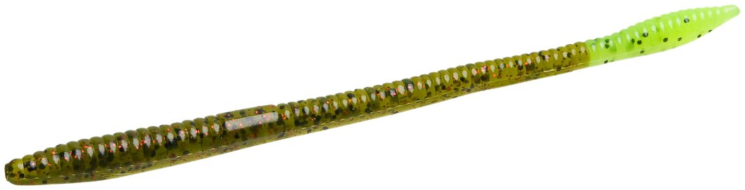 Zoom Bait Trick Worm-Pack of 20 (Watermelon Red Chartreuse, 6.75-Inch)