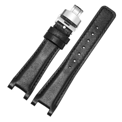 LUGEMA Bracelet de montre en cuir véritable YA1332 YA1333 YA1335 22mm