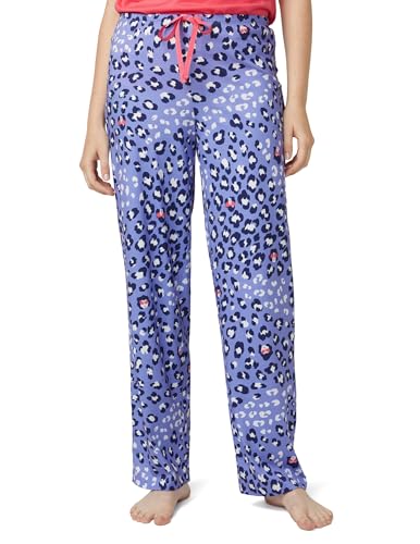 Image of HUE Women's Sleep and Lounge Pajama Separates, Late Summer & Fall Collection, Jacaranda Shady Leopard - Sleep Pant, X-Large