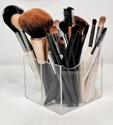 Porta Organizador de Pinceis de Maquiagem Lapis em Acrilico
