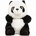 J.Memi's Peluche Panda San Valentino, Animali di Peluche Lancia Cuscino, Giocattoli Peluche, Regalo San Valentino per Lui Lei,Nero