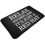 Liumt Relájese Copo de Nieve Es Solo un tapete de Puerta Re