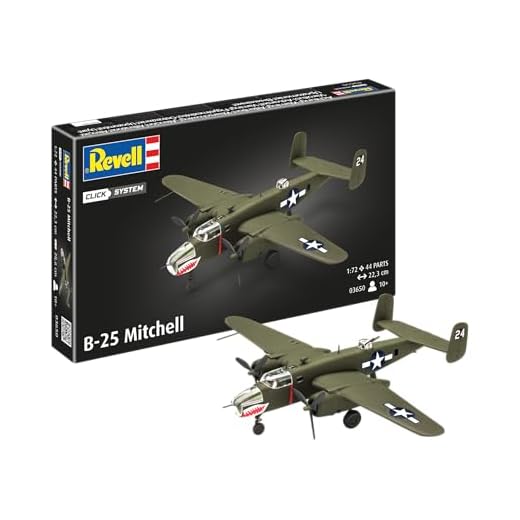 Revell - 03650 - Maquette Easy Click d'avion B-25 Mitchell, 1/72