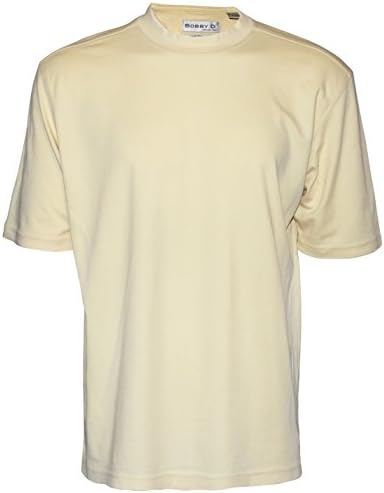 Tehama Mens Hang 'Em Cool S/s Mock Neck Golf Shirts (Wheat, 2XL)
