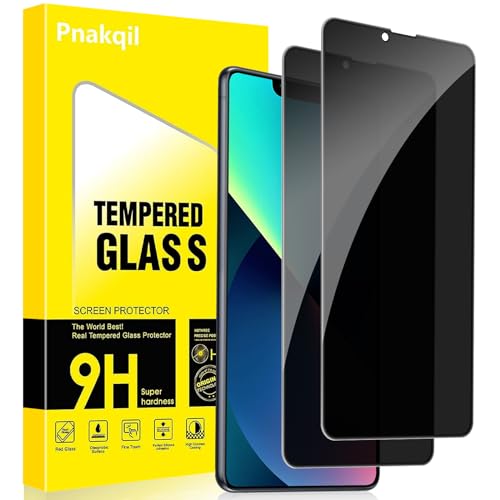 Privacy Pellicola Protettiva per iPhone 13 2 Pezzi Anti-Spia Vetro Temperato Anti-Spy Protezione Schermo Durezza 9H Senza Bolle Anti-Graffio Antispy Screen Protettivo per 13