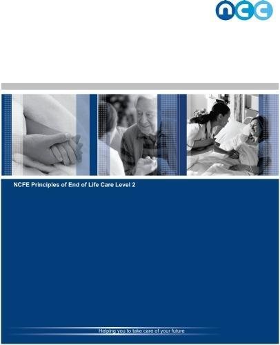Buy Certificate in Principles of End of Life Care Level 2 Book Online ...