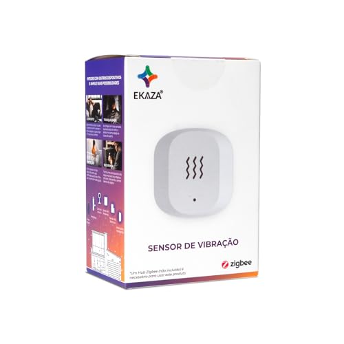 EKAZA Sensor de Vibração Zigbee 3.0