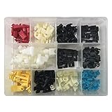 Sherco-Auto 120 Piece Door Lock Rod Clip Retainer Kit Assortment Fits Ford General Motors Mazda Chrysler
