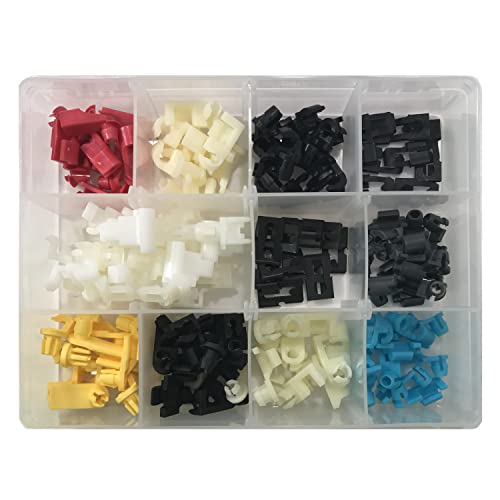 Sherco-Auto 120 Piece Door Lock Rod Clip Retainer Kit Assortment Fits Ford General Motors Mazda
