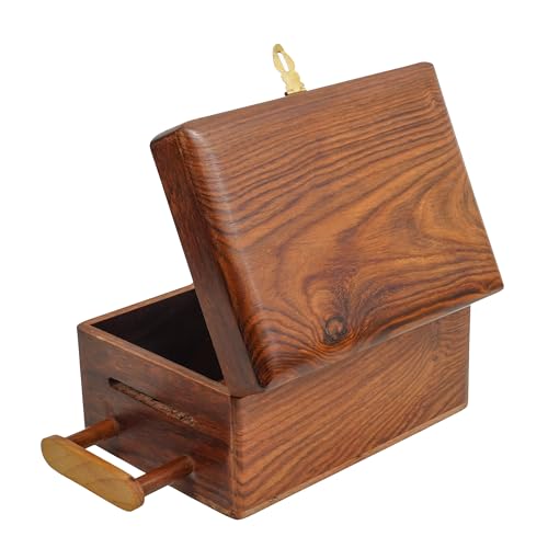 Image of ITOS365 Handcrafted Wooden Gullak Money Saving Bank | Coin Slot Piggy Bank for Kids & Adults | Wooden Savings Box for Home Decor | Gift Item for Festivals, Birthdays & Return Gifts