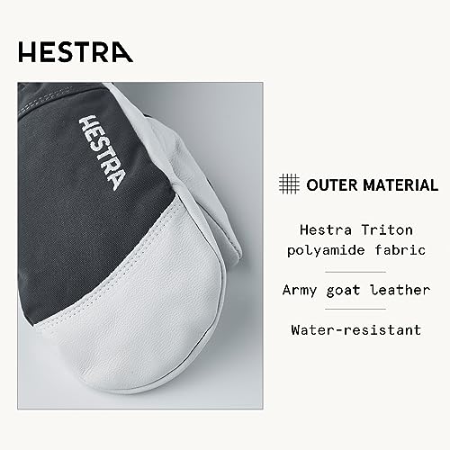 Gant de ski Hestra 30561 Heli pour garçon gris taille 6 chaud imperméable
