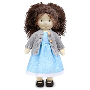 Handmade Waldorf Doll Louise 12 Soft Girl Rag Doll with Cute Stuffed Plush Ideal First Doll for Babies Toddlers