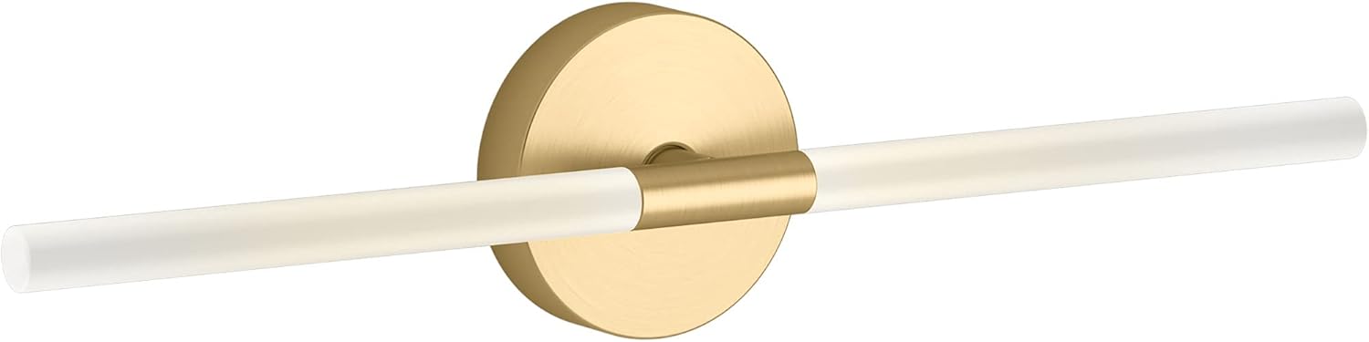 Kohler 23464-SCLED-2GL Components Wall Sconce, Brushed Moderne Brass