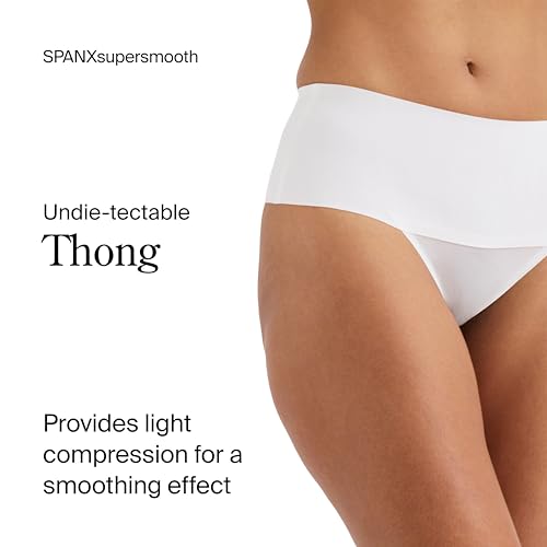 Image of SPANX SPANXsupersmooth Undie-tectable Thong - Comfortable Core Control - Invisible Shapewear - Women No Show Thong Underwear