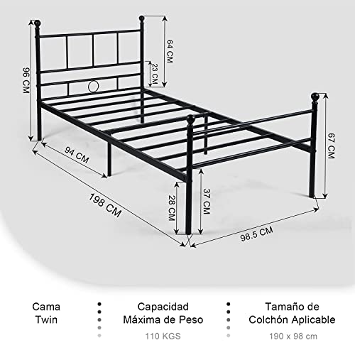 La mejor comparación de Estructuras metálicas para cama disponible en línea. 20 Imagen adicional