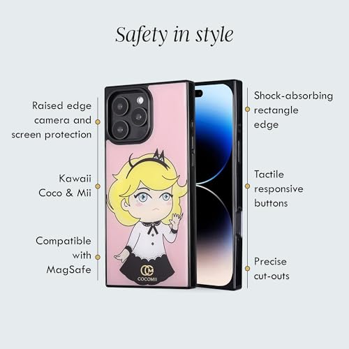 Image of COCOMII Rectangle for iPhone 16 Pro Case, Blush Monochrome Coco&MII