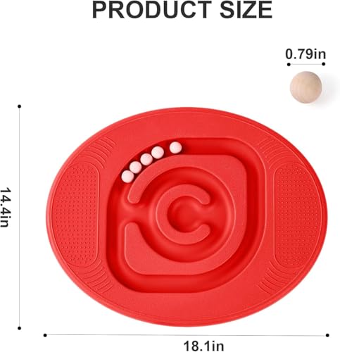 Kids Maze Balance Board - Wobble Trainer for Ski Surf Snowboard, Non-Slip Sensory Rocker Ages 3-12, Core Therapy & Skate Prep by MOCUTEEN - Image 7