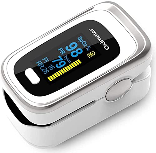 Portable and Lightweight with LED Display, Silicon Cover, Batteries and Lanyard (Silver)