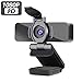 Dericam 1080P Live Streaming Webcam con microfono, Videocamera USB per computer, Plug and Play Webcam per Skype, FaceTime, PC / Mac / Laptop, grandangolo e clip girevole flessibile