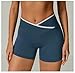 DMMWCX Gym Leggings Color-Blocked Athletic Shorts, Women's Fitness Yoga Pants, High-Waisted Cycling Shorts-C8-M