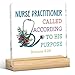 Nurse Practitioner Gifts NP Appreciation Gifts Graduation Gifts for Women Men Certified Nurses Day Gifts Nurses Week Gifts Nurse Practitioner Clear Acrylic Desk Decor Sign for Office 4 X 4 Inch