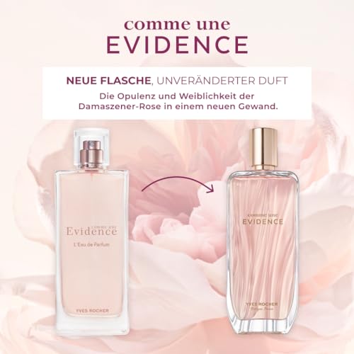 4. Bild von Yves Rocher COMME UNE EVIDENCE - Eau de Parfum Damen - Floraler Chypre-Duft mit Rose, Bergamotte und Patschuli - Elegantes Parfum für Frauen - 100 ml 100 ml (1er Pack)