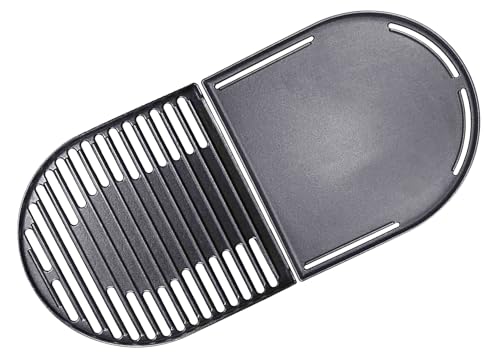 Dongftai C1E (2-Pack) 1312.4 Cast Iron Cooking Griddle and Grill Grates for Coleman Roadtrip Swaptop Grills LX LXE LXX