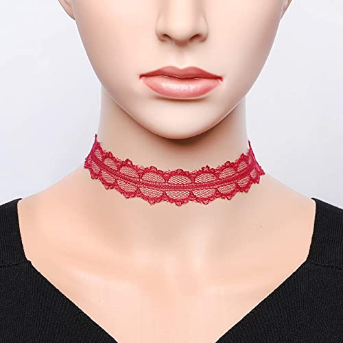 Manfnee Choker Necklace Set Gothic Choker Tattoo Vevelt Classical Choker for Women.2