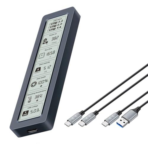 Boîtier NVMe HDD 10 Gbit/s sans pilote requis avec écran de contrôle intelligent
